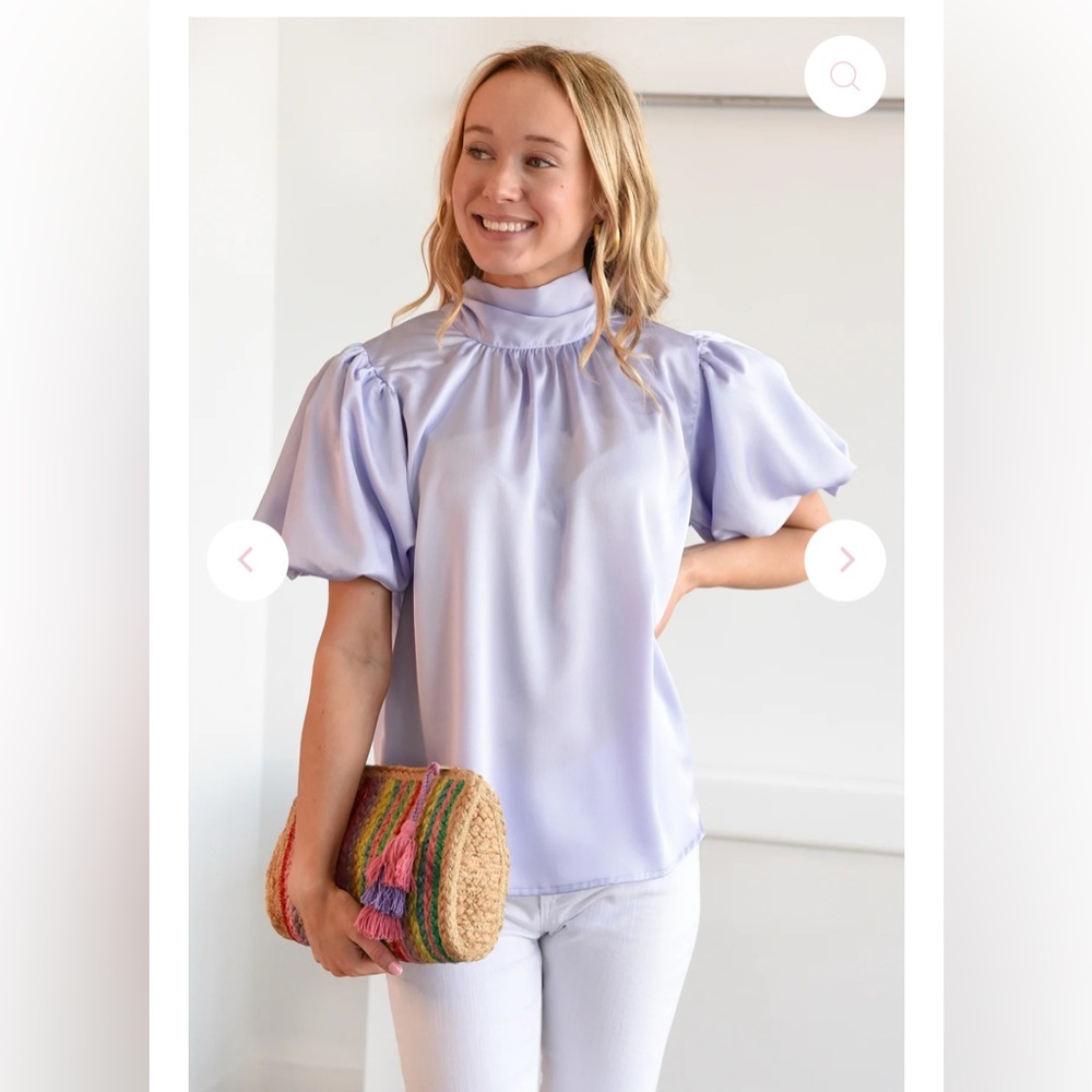 Entro Bring it Back Lilac Blouse